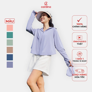 (Có sẵn) 4NHF03 Áo chống nắng nữ CARDINA thiết kế cánh dơi mũ liền công nghệ cool max chống tia cực tím hiệu quả 4NHF03