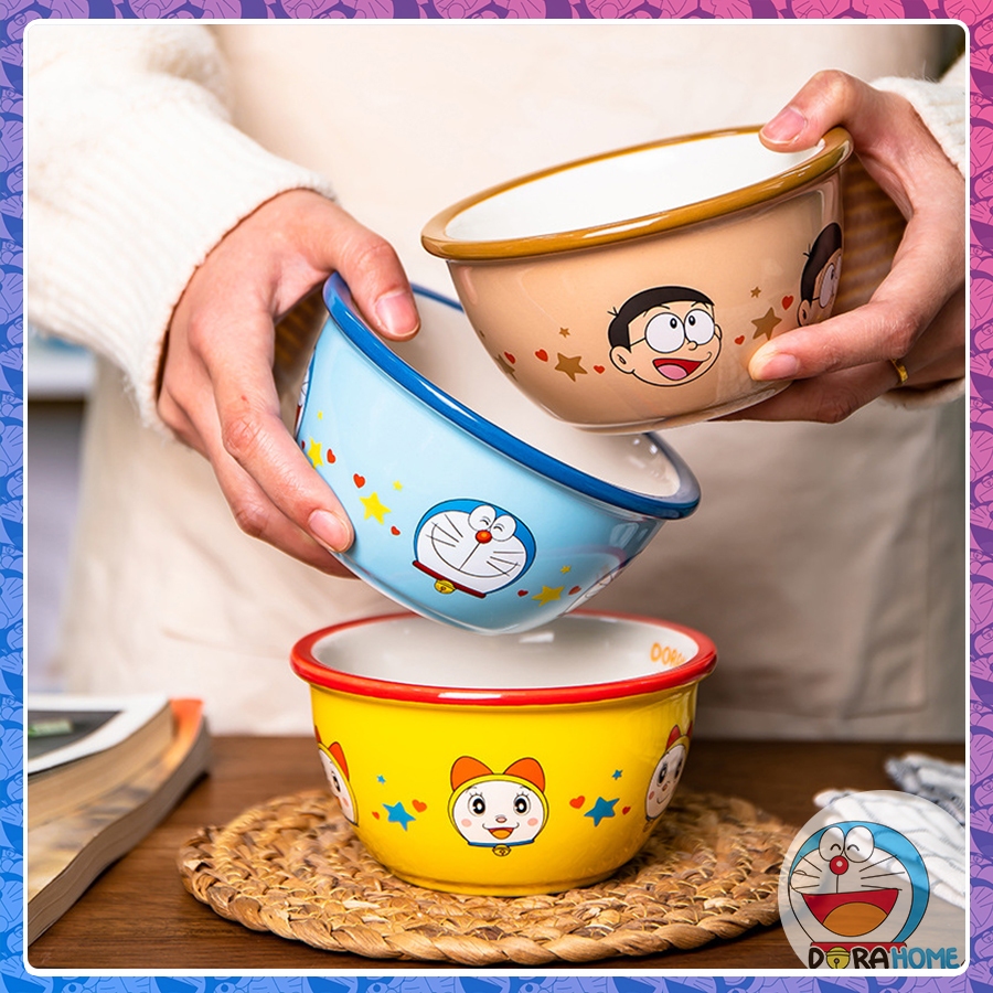 Bát Tô Sứ hình Doraemon Doremon Nobita Doremi Dorami Shizuka Xuka cute ...