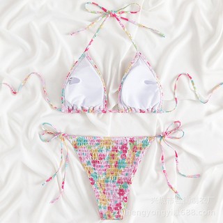 Bộ Đồ Bơi Bikini Cao Cấp Ba Mảnh Họa Tiết Hoa Nhí Nhiều Màu Sắc