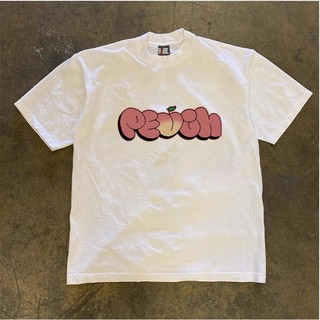 Áo Phông Nam Nữ phối Chữ PEACH Hình Quả Đào Dễ Thương Phong Cách Trẻ Trung, Chất Vải Cotton Khô Mềm Mịn Thấm Hút Mồ Hôi