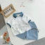 Bộ polo thuyền chất áo polo mềm mát kèm quần kaki cho bé trai đi học đi chơi gồm áo và quần size 9-26kg,quầ