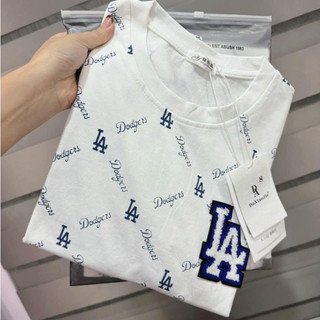 Áo Thun L.A  Vải Cotton Khô, Áo Phông Unisex Nam Nữ-Aó Phông LA In Tràn 2 Mặt Form Rộng Dấu Quần Phong Cách Boy Phố