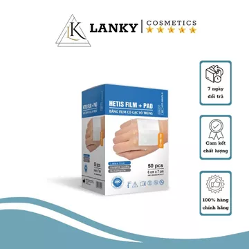 Gạc Vết Thương Chống Thấm Nước, Miếng Dán Bảo Vệ Vết Thương Có Gạc Vô Trùng HETIS FILM PAD [Lẻ 1 Miếng]