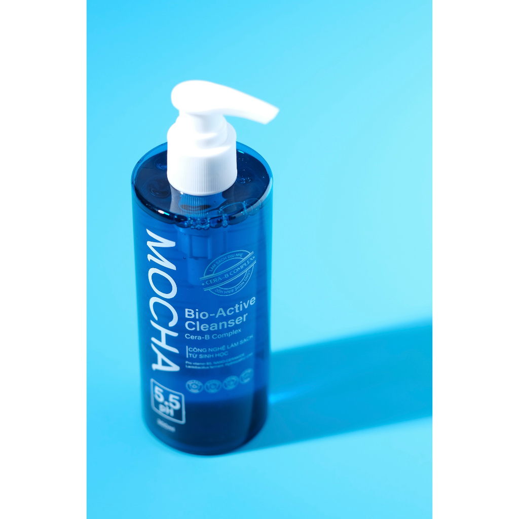 Sữa Rửa Mặt Mocha Bio Active Cleanser 300ml Dịu Nhẹ Lành Tính, Cho Da Dầu Mụn Nhạy Cảm