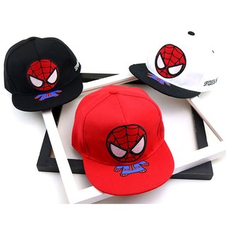 Mũ bé trai 1-5 tuổi HAZIN Snapback thêu hình siêu nhân nhện SPIDER MAN phối màu cho bé đi học đi chơi