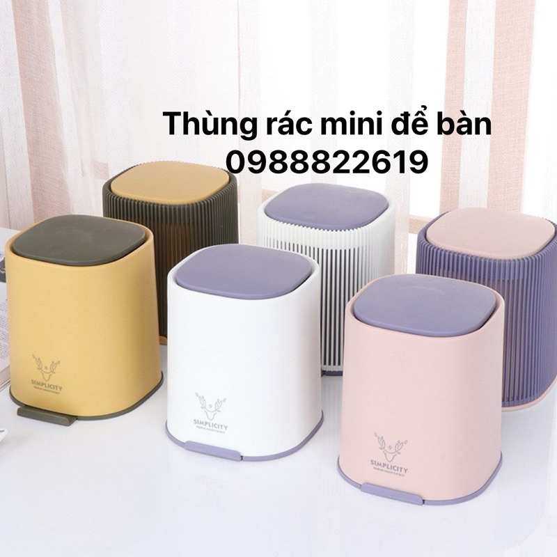 Thùng rác thông minh mini hình chuột, sọt rác để bàn văn phòng tiện lợi ...