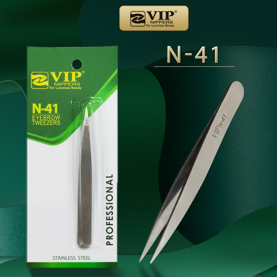 Nhíp Nhổ Lông Mày, Lông Nách, Lông Mũi Inox VIP N-41, N-45, N-35(mã cũ)