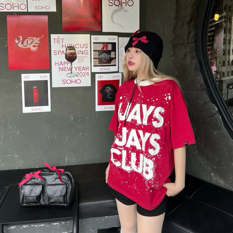 Áo phông tay lỡ 🖤 DIRTY JAY phong cách UNISEX nam nữ - áo thun cổ tròn tay lỡ form rộng Brand Jaystoree 🖤 | BigBuy360 - bigbuy360.vn