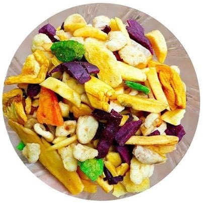 Trái cây sấy vụn loại A bao giòn - Hoa quả rau củ vụn sấy giòn