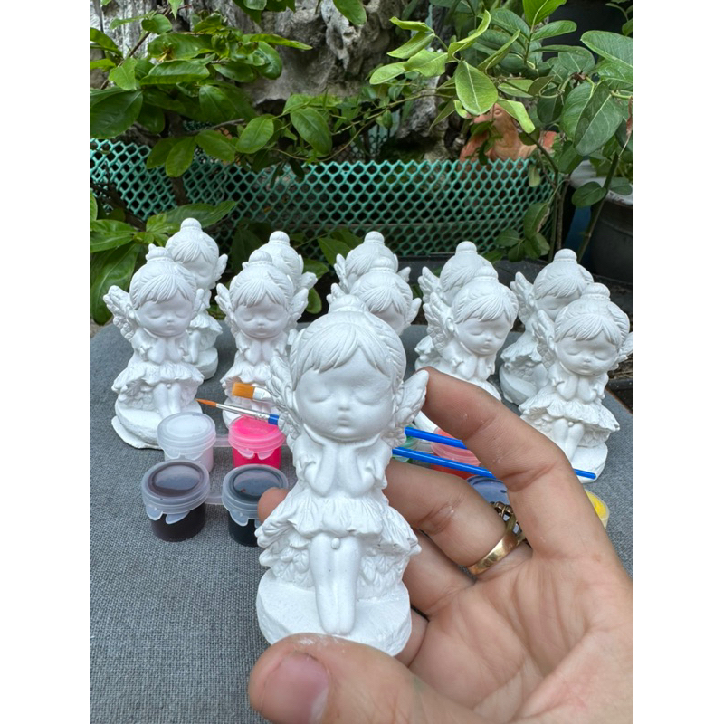 combo set tượng 10-12cm giá 79k kèm 12ô màu 2 cọ