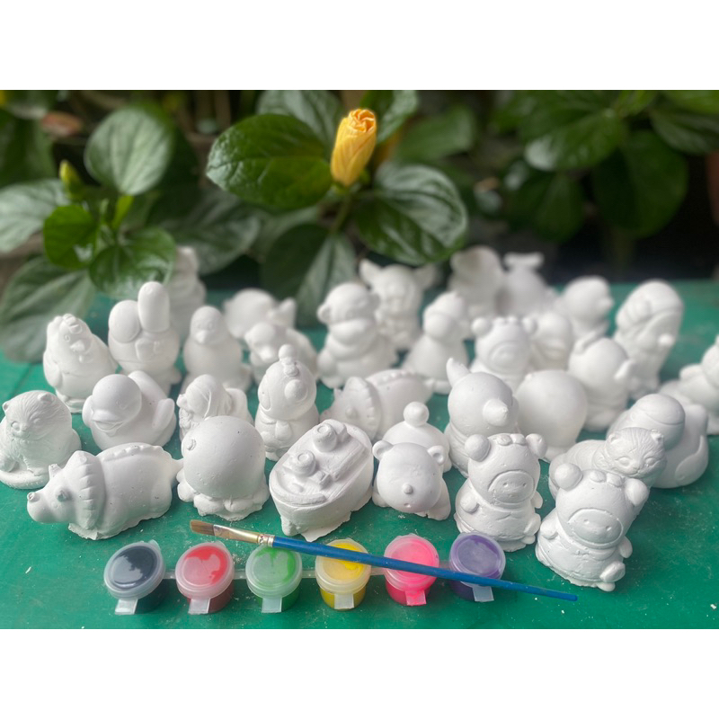 combo 20 tượng 5cm -7 cm kèm 2 dây màu và 2 cọ