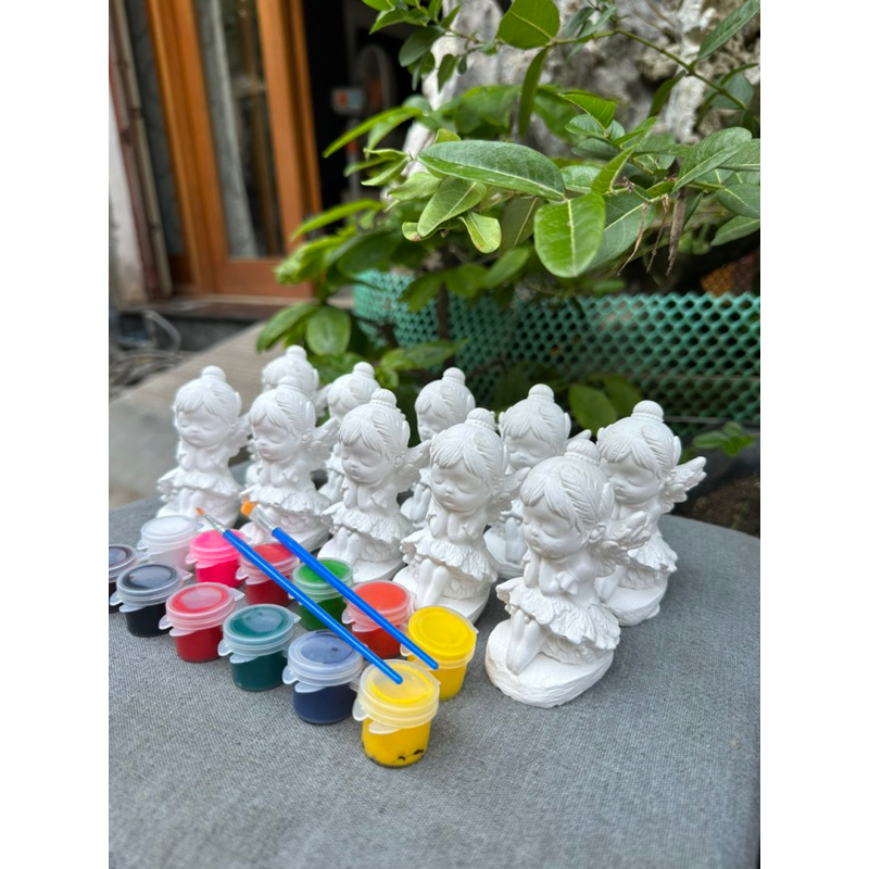 combo set tượng 10-12cm giá 79k kèm 12ô màu 2 cọ