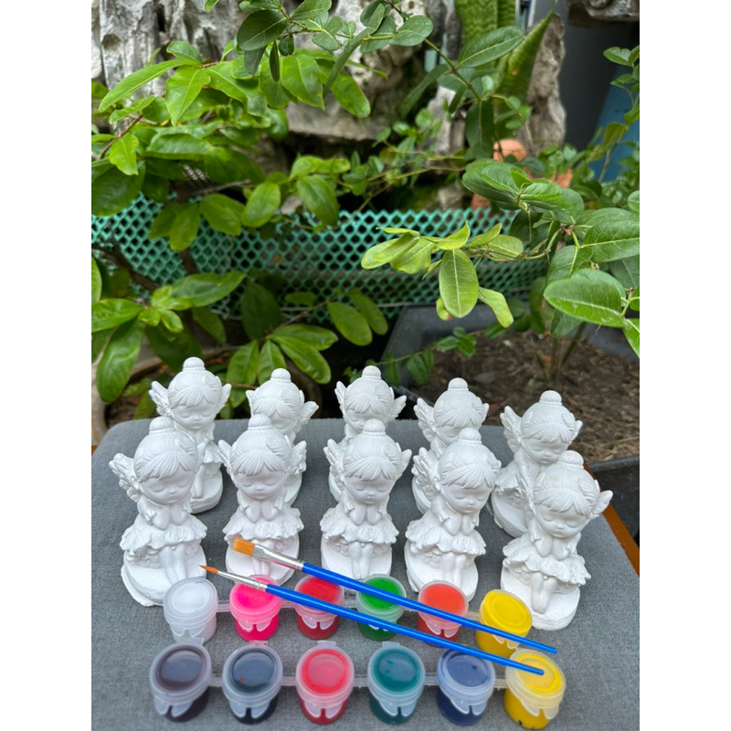 combo set tượng 10-12cm giá 79k kèm 12ô màu 2 cọ