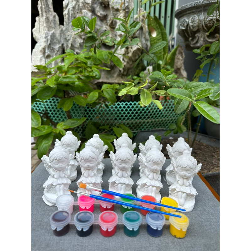 combo set tượng 10-12cm giá 79k kèm 12ô màu 2 cọ
