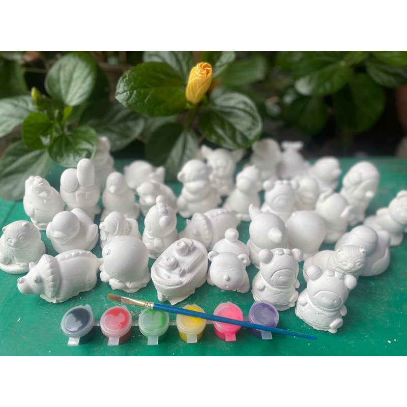 combo 20 tượng 5cm -7 cm kèm 2 dây màu và 2 cọ