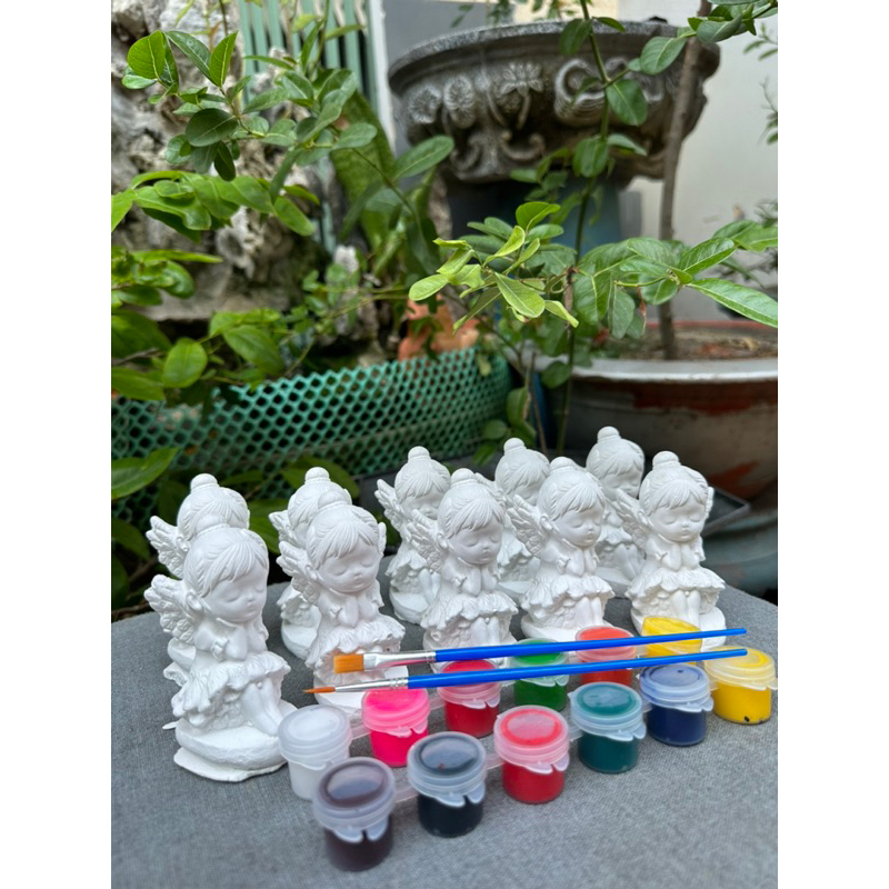 combo set tượng 10-12cm giá 79k kèm 12ô màu 2 cọ