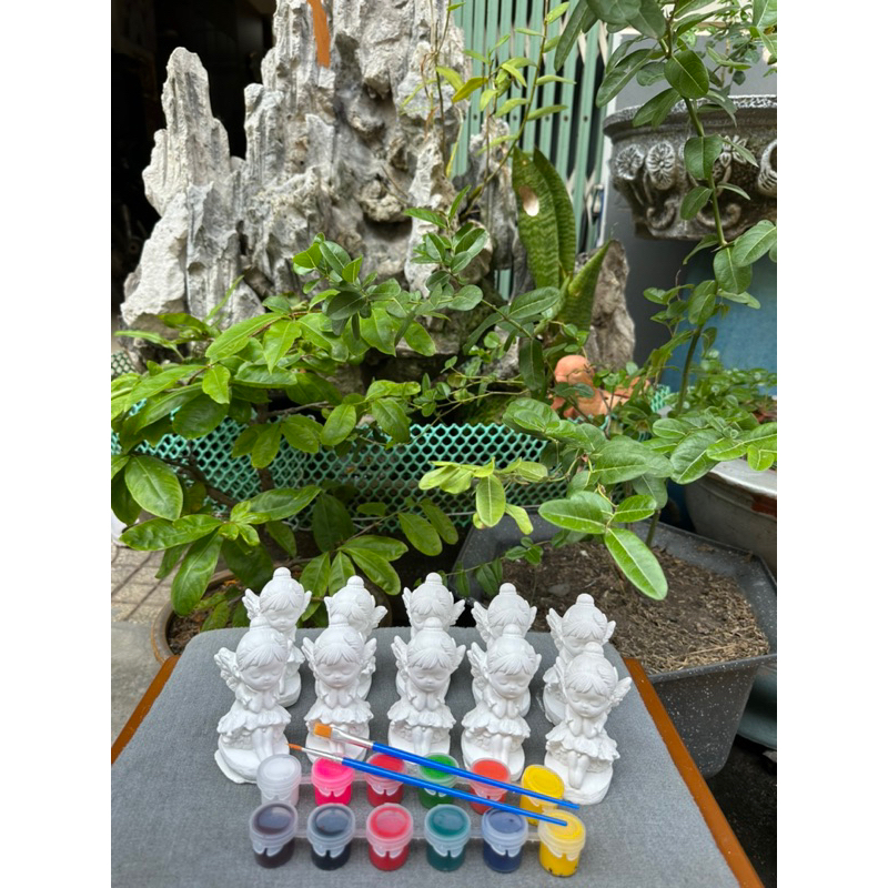 combo set tượng 10-12cm giá 79k kèm 12ô màu 2 cọ