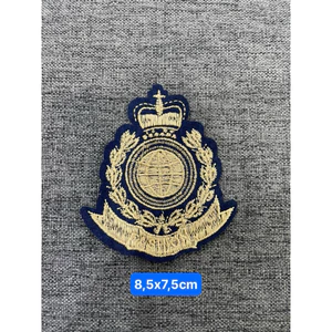 patch vải ủi nhiệt thêu hình thời trang logo lúa tròn cao cấp