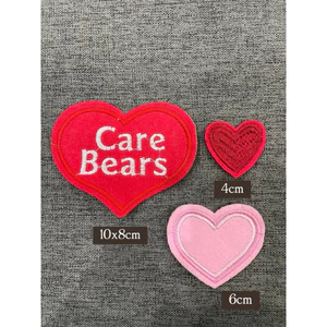 patch vải ủi nhiệt thêu hình thời trang bộ hình trái tim
