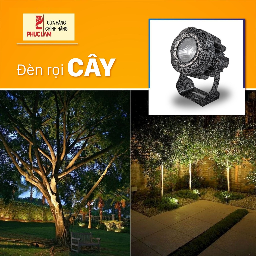 Đèn rọi tường, rọi cột, rọi cây ngoài trời. BH 24 tháng | Shopee Việt Nam
