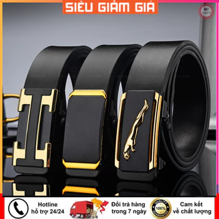 🔥 SỐC 🔥 Thắt lưng nam da cao cấp khóa hợp kim tự động sang trọng lịch lãm - Nịt da bảo hành 12 tháng