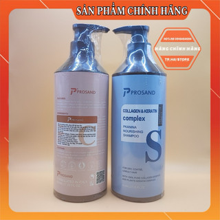 (Chính Hãng) Cặp dầu gội xả PROSAND 800ml Phục Hồi Ngăn Tóc Gãy Rụng , Siêu Mềm Mượt Tóc
