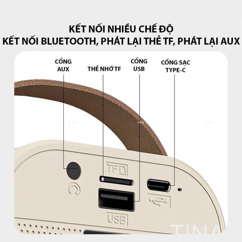 Loa Blueooth Karaoke Mini K12, Thiết Kế Nhỏ Nhắn, Âm Thanh Cực Hay - ảnh 5
