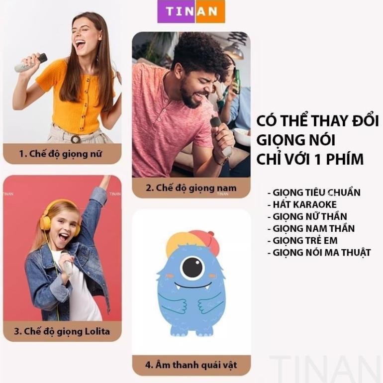 Loa Blueooth Karaoke Mini K12, Thiết Kế Nhỏ Nhắn, Âm Thanh Cực Hay - ảnh 7