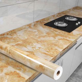 Cuộn 10M Decal tráng nhôm dán tường vân đá giấy dán bếp dán bàn tủ chống nước khổ rộng 60cm chống nước và chịu nhiệt cao