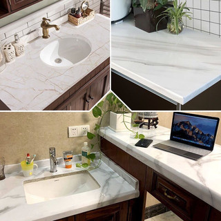 Cuộn 10M Decal tráng nhôm dán tường vân đá giấy dán bếp dán bàn tủ chống nước khổ rộng 60cm chống nước và chịu nhiệt cao