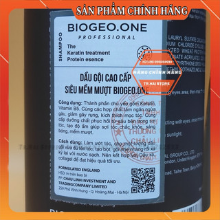 Cặp dầu gội xả BIOGEO.ONE 800ml (CHÍNH HÃNG) Phục Hồi Ngăn Tóc Gãy Rụng , Siêu Mềm Mượt Tóc