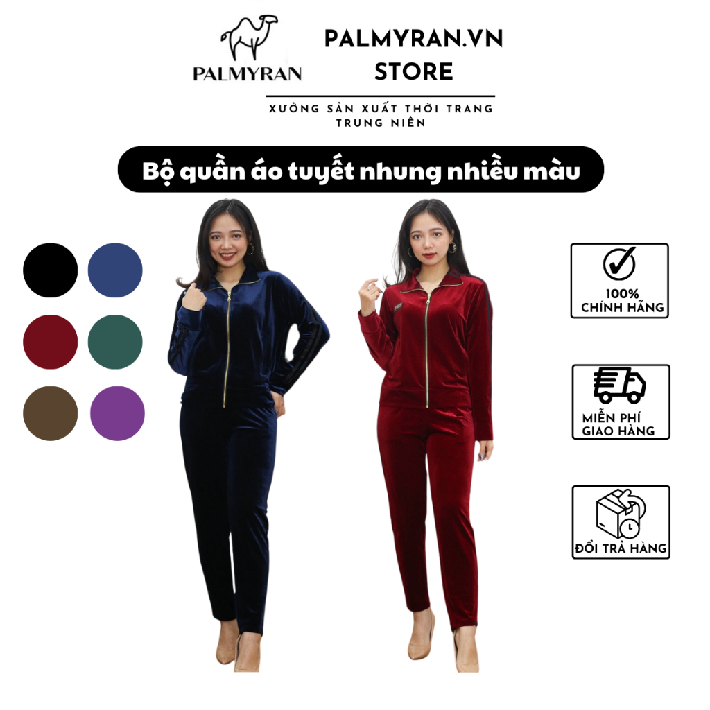 Bộ quần áo nhung tuyết cao cấp palmyran NT01
