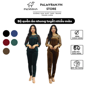 Bộ Quần Áo Nhung Tuyết Cao Cấp Palmyran NT02