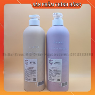 Cặp dầu gội xả CAVOLI 800ml (CHÍNH HÃNG) Phục Hồi Ngăn Tóc Gãy Rụng , Siêu Mềm Mượt Tóc