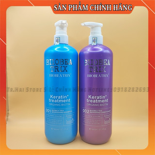 [Hàng Chuẩn] Cặp Dầu Gội Collagen Biiobea Trix Ngăn Ngừa Tóc Gãy Rụng Kích Thích Mọc Tóc
