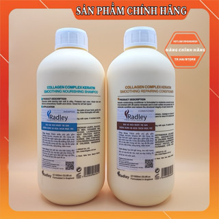 [Hàng Cty] Cặp dầu gội xả RADLEY 1000ml Phục Hồi Ngăn Tóc Gãy Rụng  Siêu Mềm Mượt Tóc