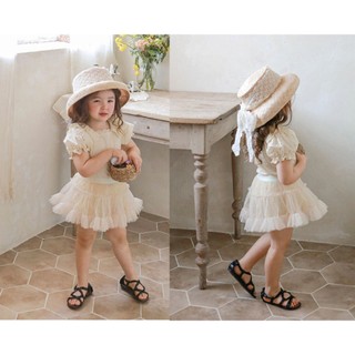 𝐀𝐩𝐫𝐢𝐥 𝐛𝐞́𝐛𝐞́ - Strawberry chân váy xòe tutu xếp ly bồng bềnh cho bé gái, kiểu công chúa mùa Hè
