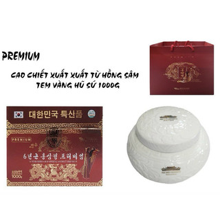 Cao Hồng Sâm 1000g Tem Vàng Hũ Sứ Cao Cấp