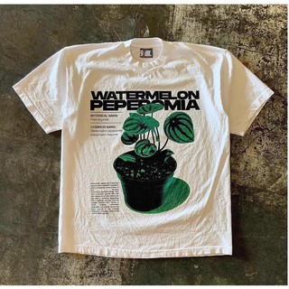 Áo Phông Nam Nữ Cổ Tròn Phối Lá Cây Hình Dưa Hấu, Phong Cách Trẻ Trung Năng Động, Chất Vải Cotton Khô Mềm Mại Mát Mẻ