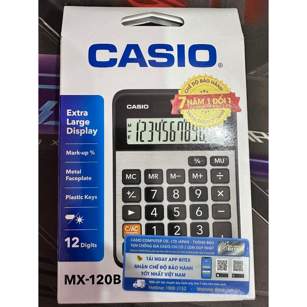 Máy Tính Tay Casio MX-120B Chính Hãng CASIO ( BiTex Phân Phối ...