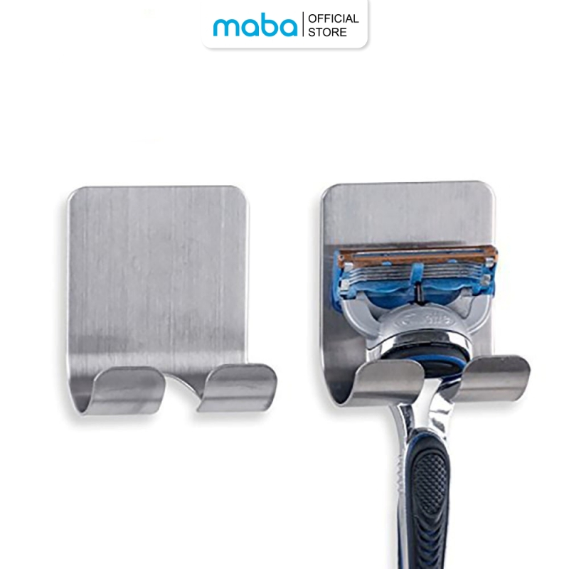 Combo 2 móc treo dao cạo râu inox 304 dán tường, móc treo bàn chải nhà ...