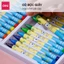 Bút Sáp Màu Nến Bọt Biển Cho Bé Deli - 16/24 Màu Tươi Đậm Ít Vụn An Toàn Với Trẻ Nhỏ Tô Màu Vẽ Tranh Mỹ Thuật