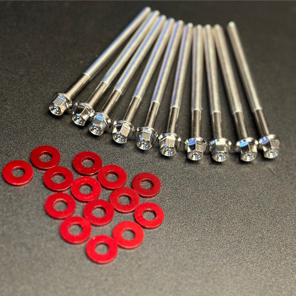 Ốc lốc máy mẫu thái V2 inox 304 + tặng kèm lông đền và khăn 3M - Phụ kiện phụ tùng cao cấp