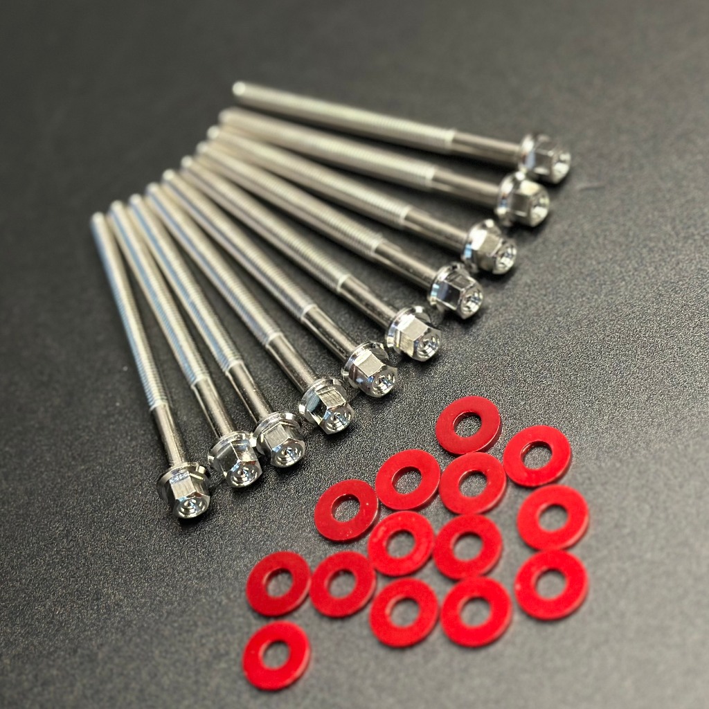 Ốc lốc máy mẫu thái V2 inox 304 + tặng kèm lông đền và khăn 3M - Phụ kiện phụ tùng cao cấp