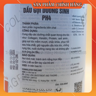 ( Hàng Loại 1)Cặp dầu gội đầu và dầu xả PH4 800ml, 2000ml phù hợp với mọi loại da đầu hương nước hoa lưu hương lâu.
