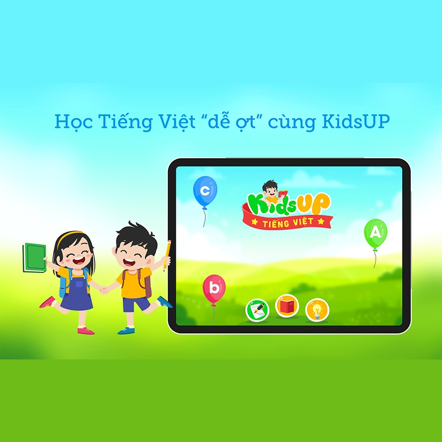 Khóa học Kids Up - KidsUp Tiếng Việt Gói 1 năm tặng 3 tháng