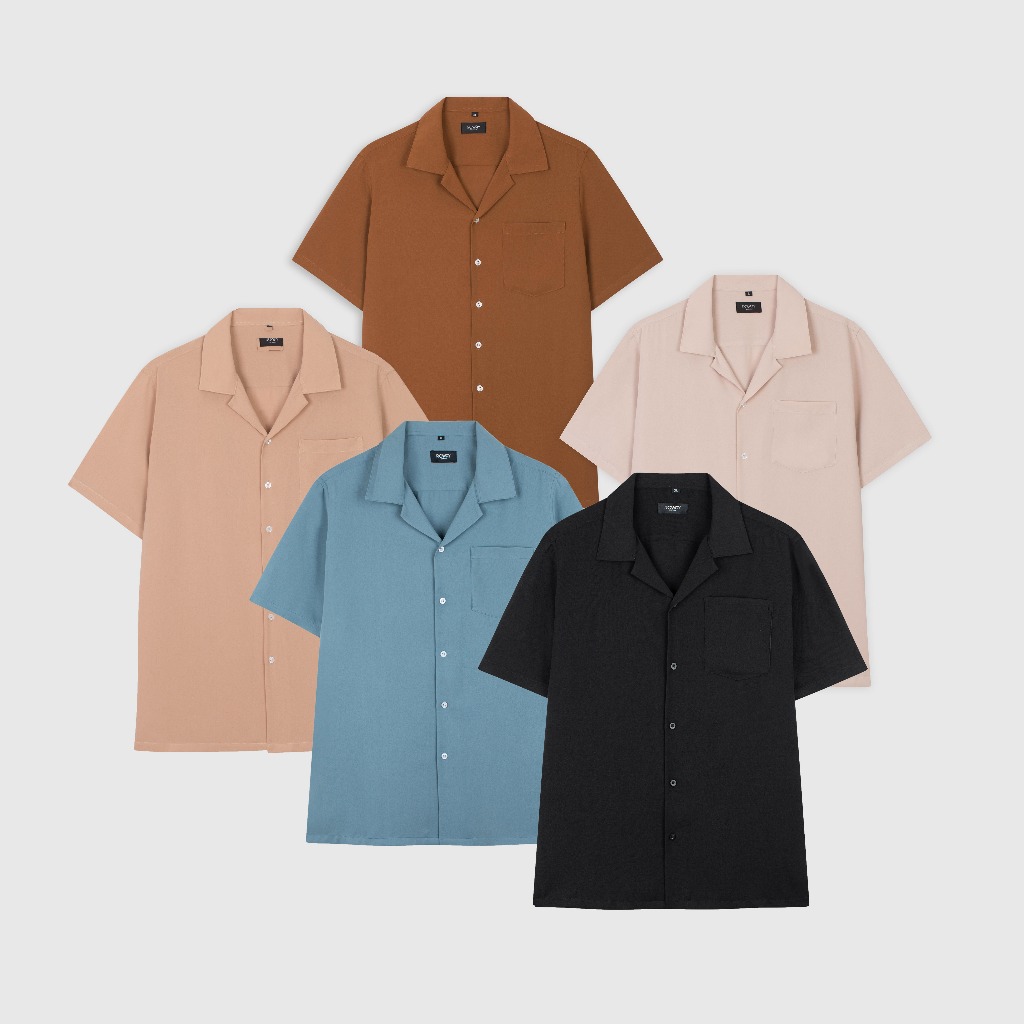 [MUA 2 GIẢM 20%] Áo sơ mi nam ROWAY vải đũi trơn thoáng mát, form ...