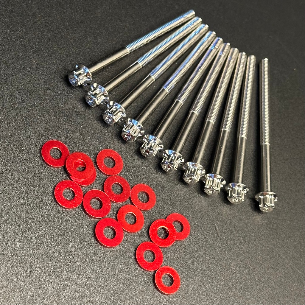 Ốc lốc máy inox 304 mẫu Bông S3 và tặng long đèn và khăn 3M [phụ tùng phụ kiện xe máy]