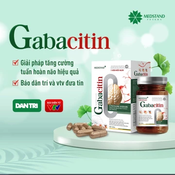 Viên uống bổ não Gabacitin, giải pháp tăng cường tuần hoàn não hiệu quả giúp đẩy lùi tình trạng thiếu máu lên não.