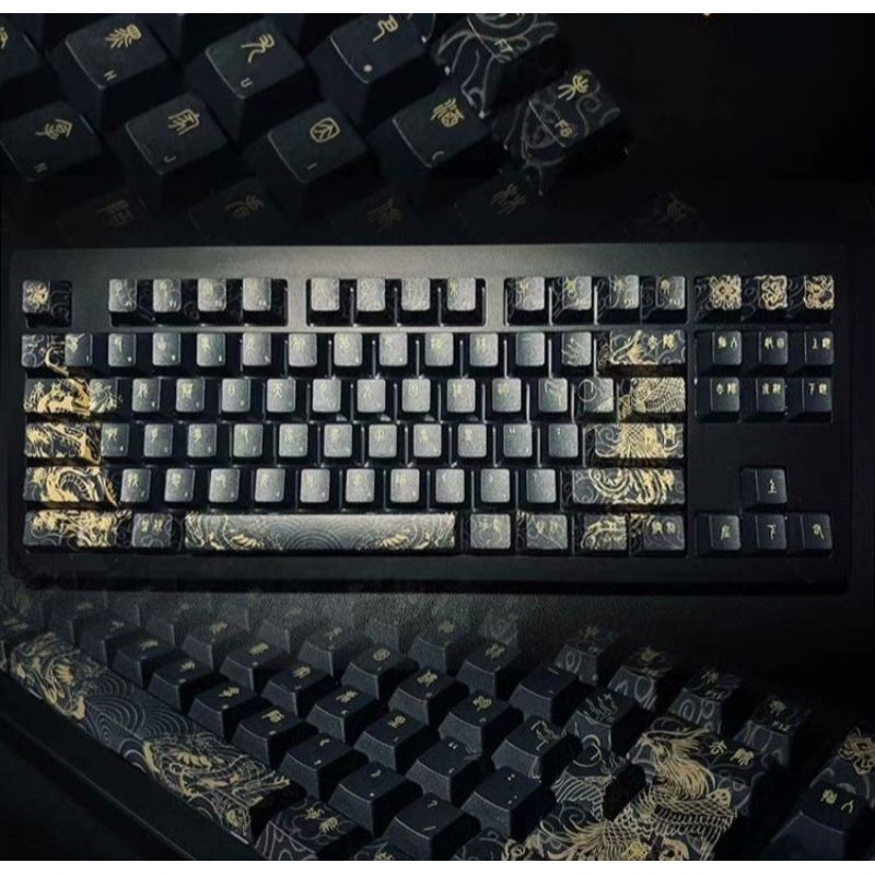 Keycap song ngữ Rồng YEAR OF THE DRAGON siêu đẹp cho bàn phím cơ ...
